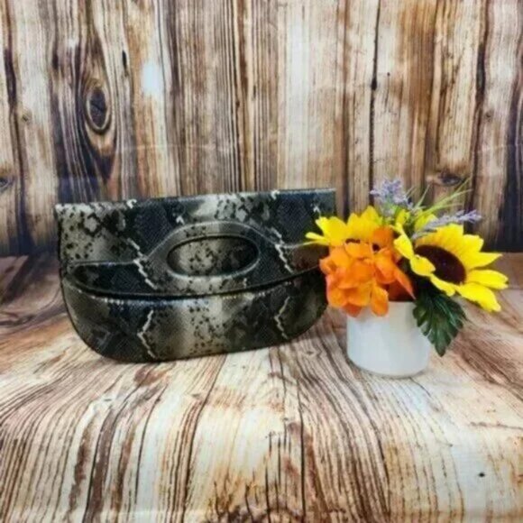 Nine West Snakeskin Clutch - Picture 1 of 3